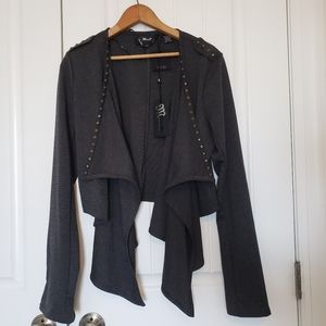 Miss Me Studded Cropped Blazer